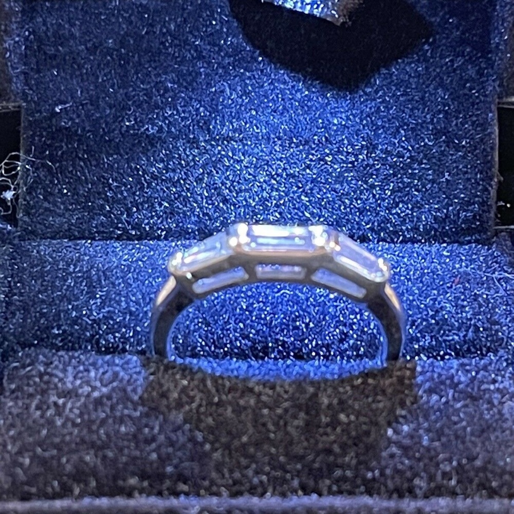 Platinum Diamond.45ctw Baguette Band